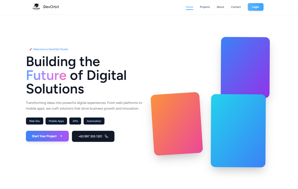 DevOrbit Studio | Web Development & Creative Design